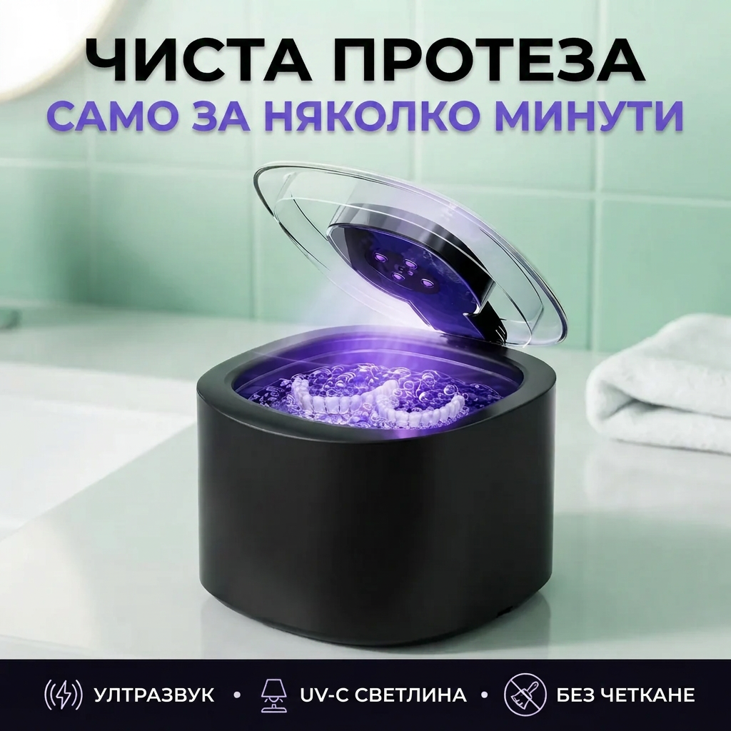 Устройство за грижа за зъбните протези FreshDenture™