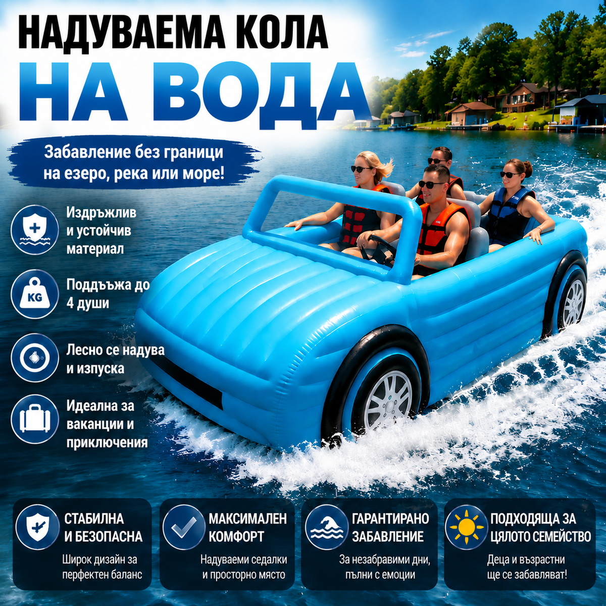 Надуваем Воден Скутер AquaJet™